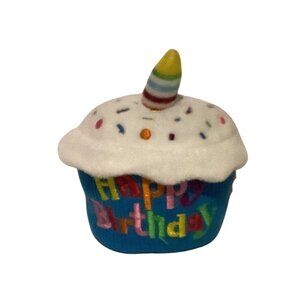 Cuddle‎ Barn "Happy Birthday" Singing Cupcake Toy Musical 4.5” Works
